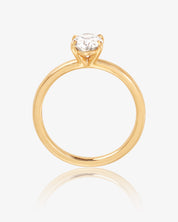 1.03ct Oval Diamond Claw Set Engagement Ring