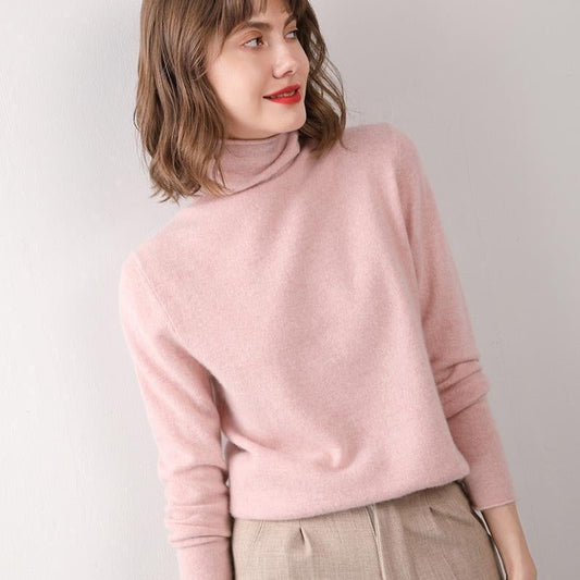 Pull Col Roulé Femme – Style Western en Cachemire Fin