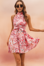 Carlotta | Chiffon summer dress with an American neckline - Summer Edition 1