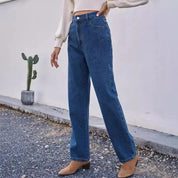 Casual mom jeans for women | Dark blue 0