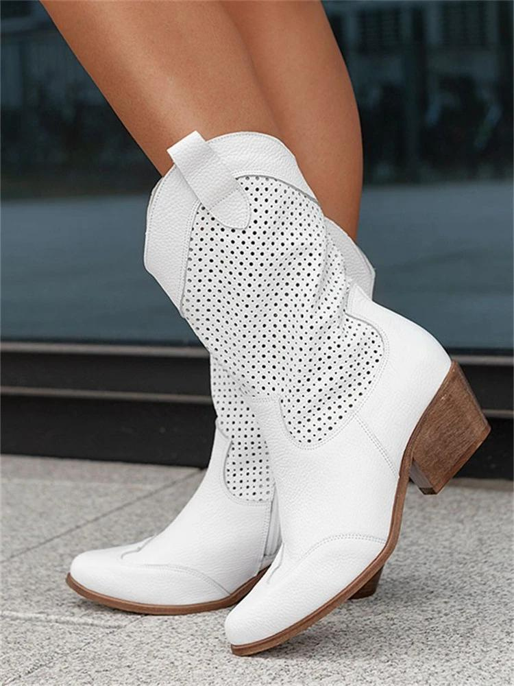 Classic cowboy boots for women | Breathable 0