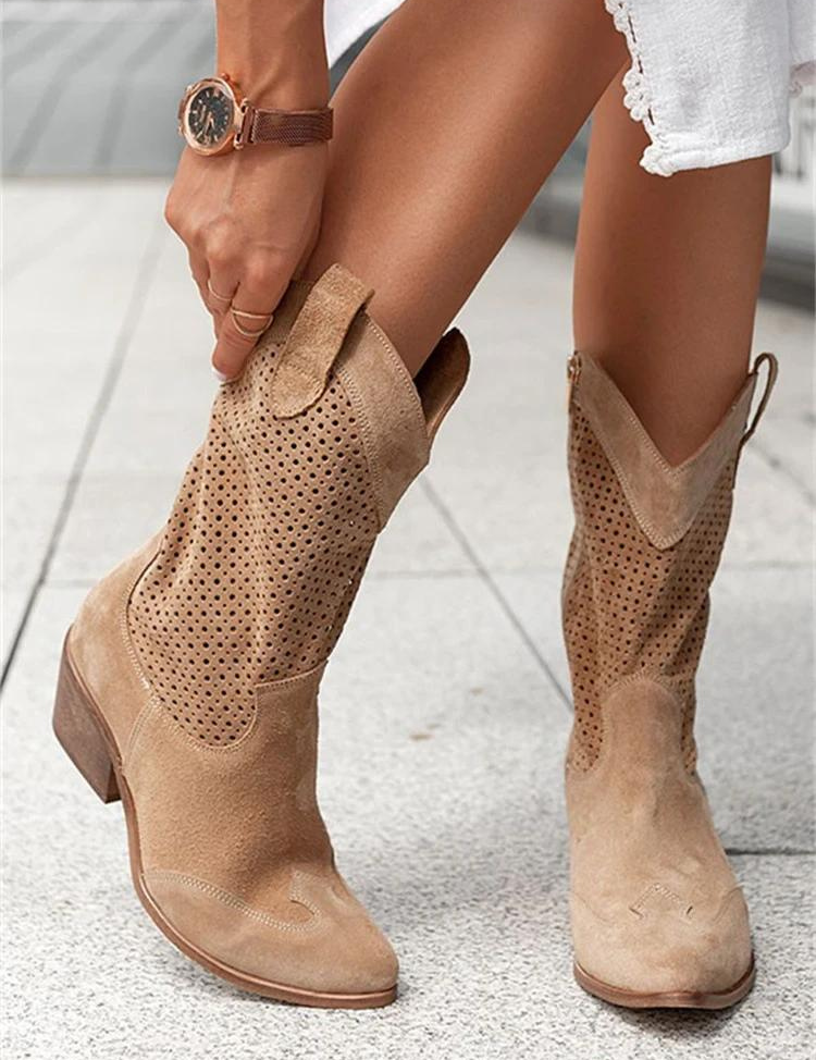 Classic cowboy boots for women | Breathable 4