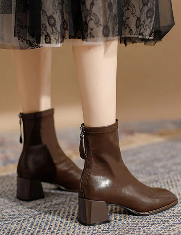 Classic women's shoes | With zipper 4