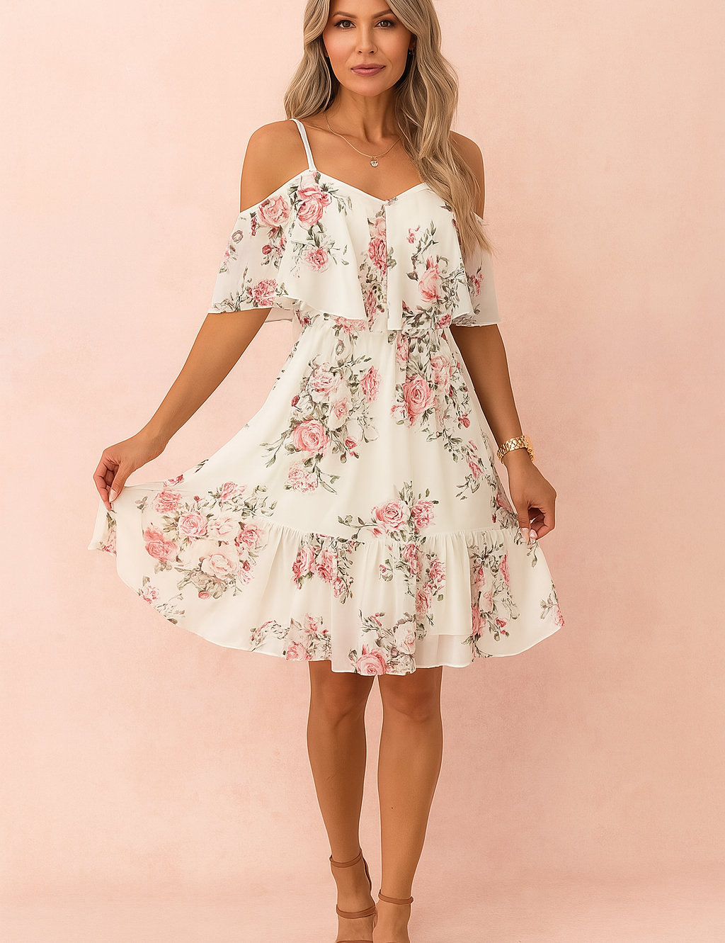 Diana | Floral Chiffon Summer Dress 2