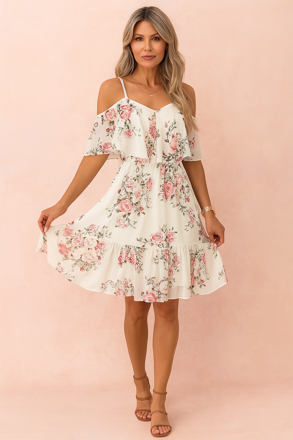 Diana | Floral Chiffon Summer Dress 2