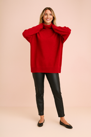 Eliza | Classic turtleneck sweater in a loose fit 0