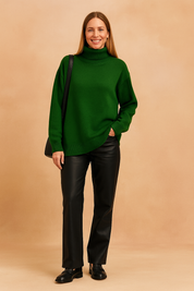 Eliza | Classic turtleneck sweater in a loose fit 11
