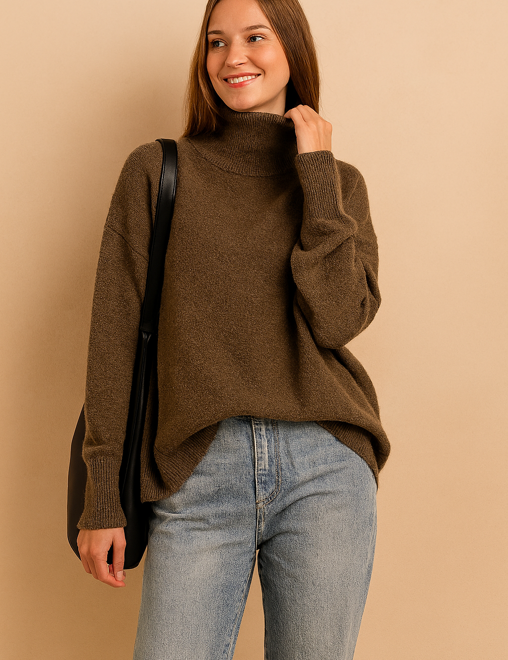 Eliza | Classic turtleneck sweater in a loose fit 12