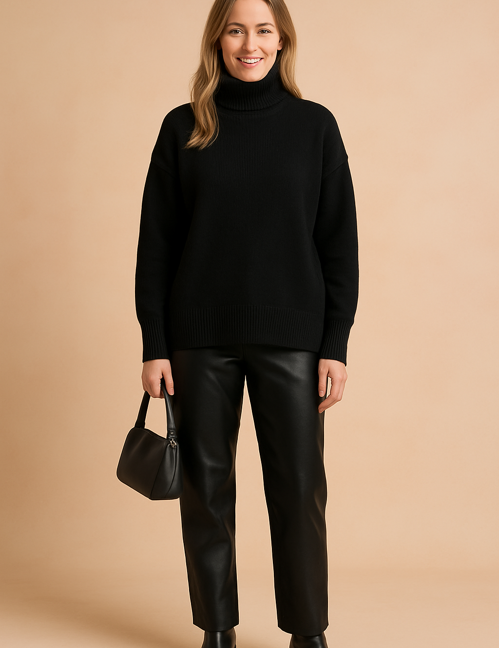 Eliza | Classic turtleneck sweater in a loose fit 2