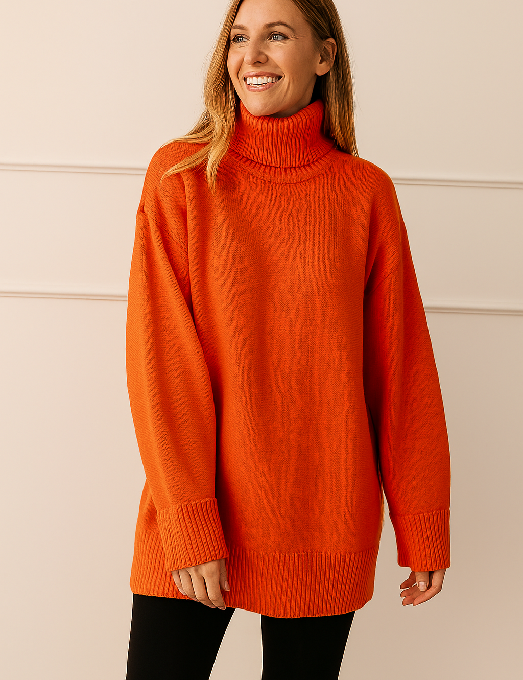 Eliza | Classic turtleneck sweater in a loose fit 4