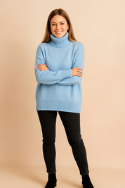 Eliza | Classic turtleneck sweater in a loose fit 6