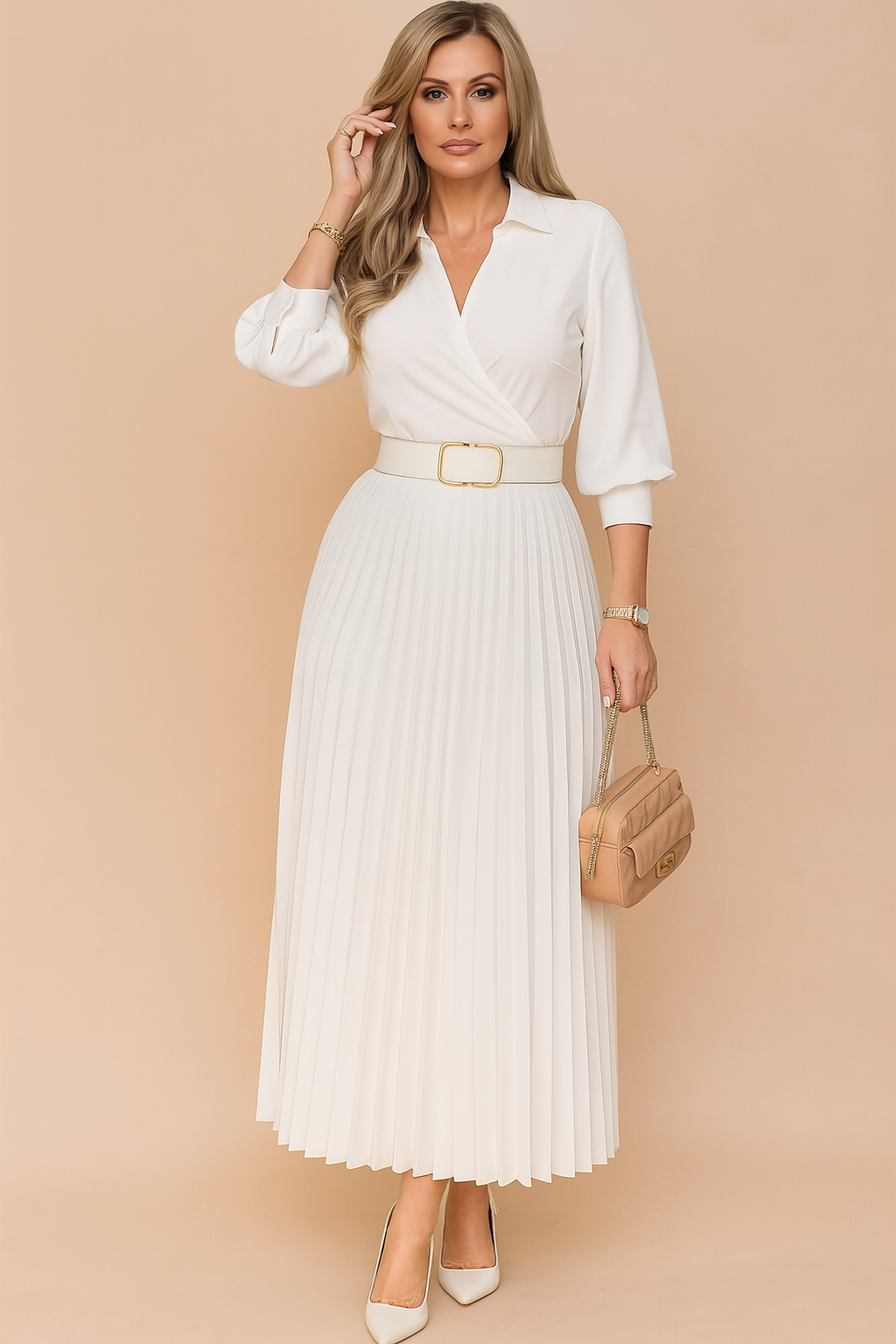 Isabella | Elegant midi summer dress in strong sizes 1
