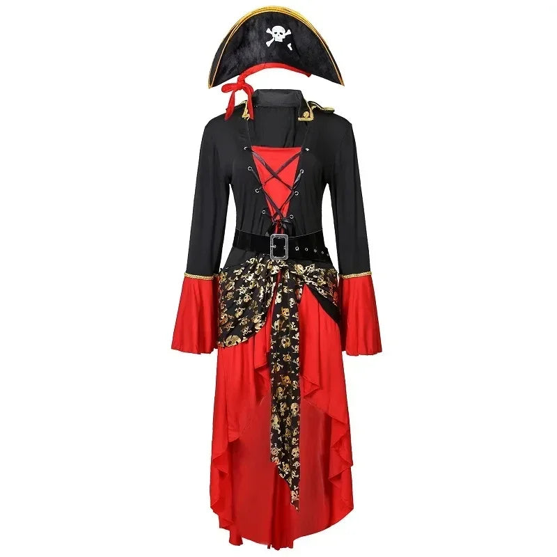 Pirate Captain with Hat and Sword Halloween Costume Dress | Midi 0