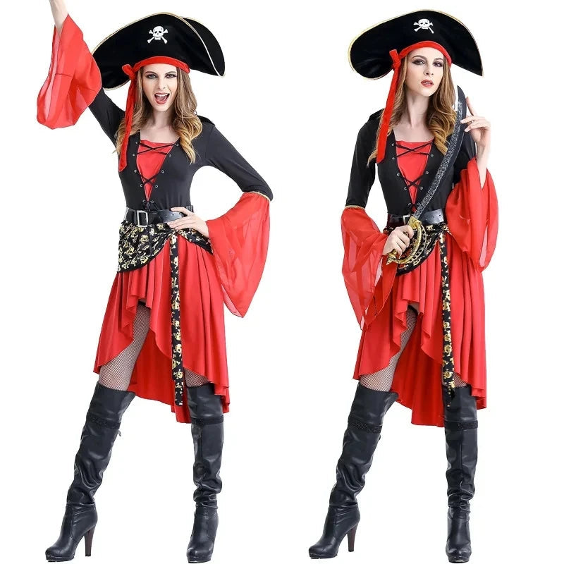 Pirate Captain with Hat and Sword Halloween Costume Dress | Midi 1