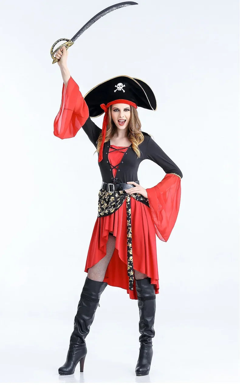 Pirate Captain with Hat and Sword Halloween Costume Dress | Midi 4