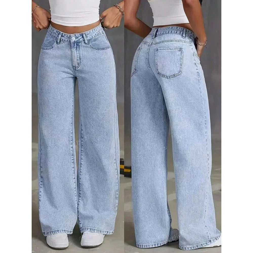 Women's High Waist Baggy Jeans | Casual 1