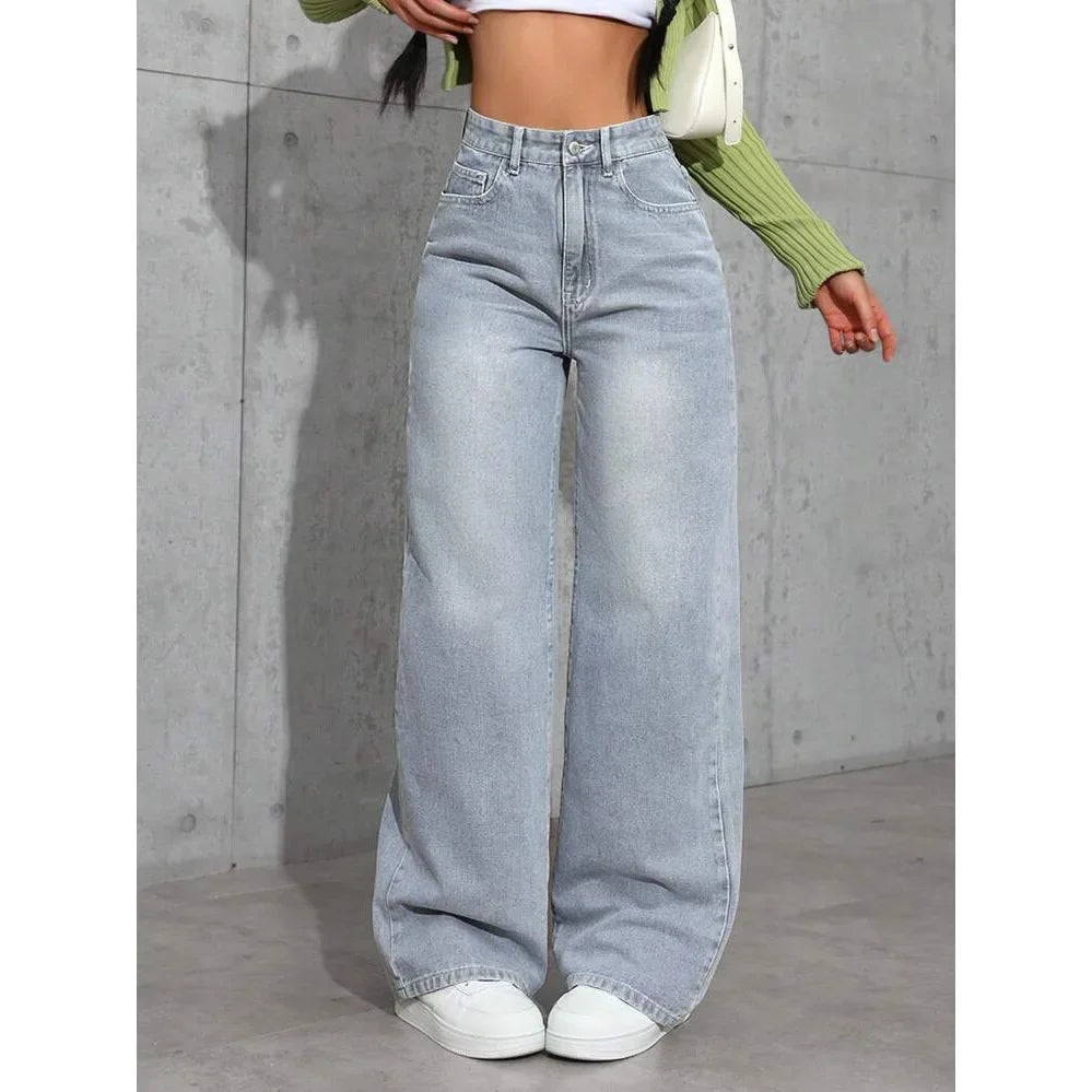 Women's High Waist Baggy Jeans | Casual 3