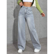 Women's High Waist Baggy Jeans | Casual 4