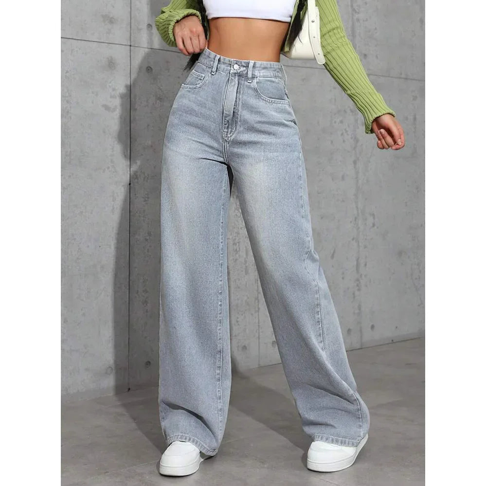 Women's High Waist Baggy Jeans | Casual 4