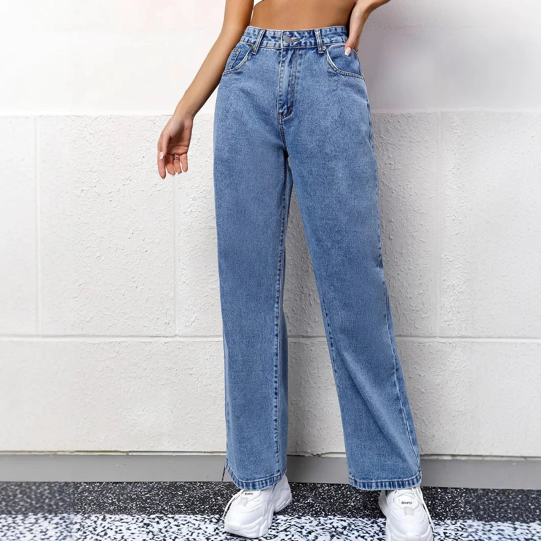Women's High Waist Mom Jeans | Casual 3