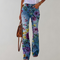 Women's Printed Wide-Leg High-Waisted Pants 5