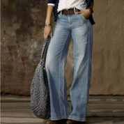 Women's Vintage High Waist Wide Leg Pants 0