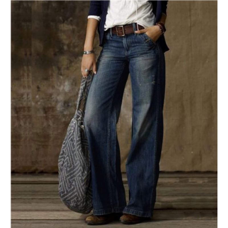 Women's Vintage High Waist Wide Leg Pants 3