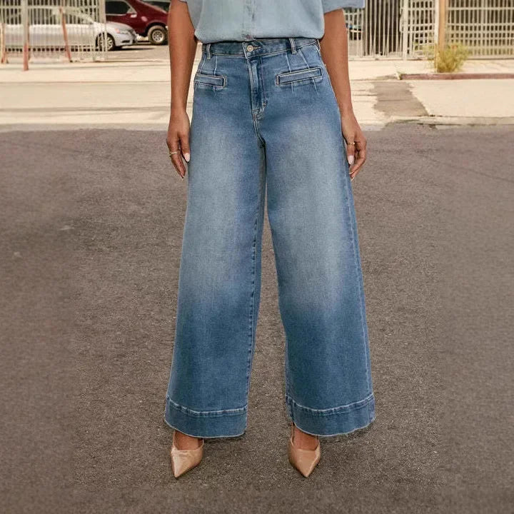 Women's Wide Leg Mom Jeans | High Waist 0