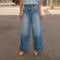 Women's Wide Leg Mom Jeans | High Waist 0