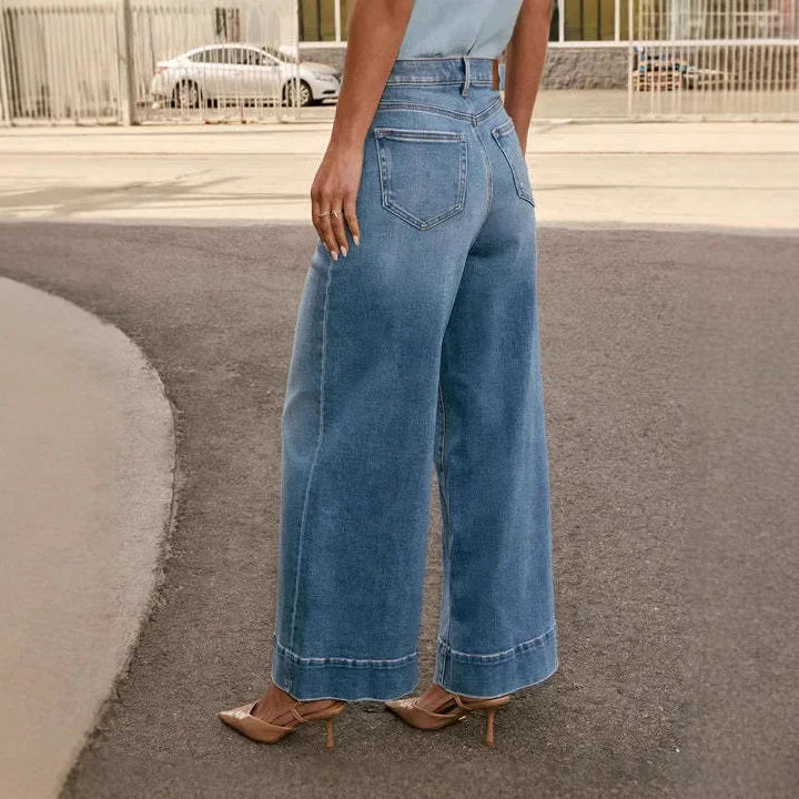 Women's Wide Leg Mom Jeans | High Waist 1