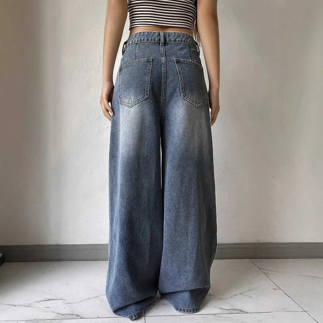 Women's fashionable baggy jeans | wide leg 4