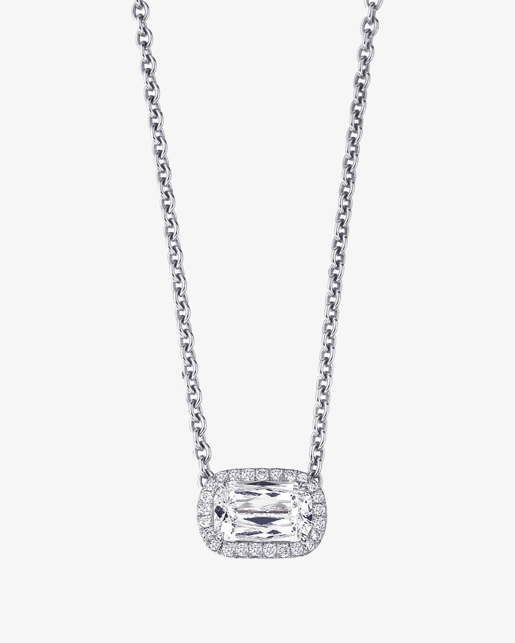 ASHOKA® Diamond Sideways Halo Necklet
